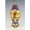 19C Antique Royal Vienna Porcelain Potpourri Urn, Signed Wagner image 4