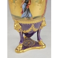 19C Antique Royal Vienna Porcelain Potpourri Urn, Signed Wagner image 8