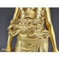 19C Austrian Gilt Bronze Sculpture of Judith Jewish mythology E.Tell (1858-1928) image 4