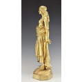 19C Austrian Gilt Bronze Sculpture of Judith Jewish mythology E.Tell (1858-1928) image 6