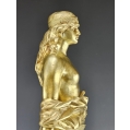 19C Austrian Gilt Bronze Sculpture of Judith Jewish mythology E.Tell (1858-1928) image 13