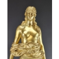 19C Austrian Gilt Bronze Sculpture of Judith Jewish mythology E.Tell (1858-1928) image 14