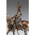 19C Bronze Sculpture of Hussar Pierre N.Tourgueneff ( Russian/French 1853-1912 ) image 6