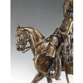 19C Bronze Sculpture of Hussar Pierre N.Tourgueneff ( Russian/French 1853-1912 ) image 8