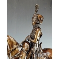19C Bronze Sculpture of Hussar Pierre N.Tourgueneff ( Russian/French 1853-1912 ) image 9