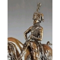 19C Bronze Sculpture of Hussar Pierre N.Tourgueneff ( Russian/French 1853-1912 ) image 10