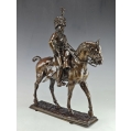 19C Bronze Sculpture of Hussar Pierre N.Tourgueneff ( Russian/French 1853-1912 ) image 16