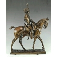 19C Bronze Sculpture of Hussar Pierre N.Tourgueneff ( Russian/French 1853-1912 ) image 17