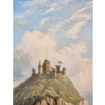 19C English Oil Painting Henry Smyth ( 1800 - 1873 ) Lindisfarne Castle image 4