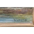 19C English Oil Painting Henry Smyth ( 1800 - 1873 ) Lindisfarne Castle image 9