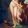 19C English School Oil Painting Of Venus and Cupid Signed image 5