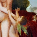 19C English School Oil Painting Of Venus and Cupid Signed image 6