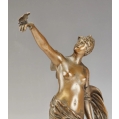 19C Franz Rosse (German 1858-1900) Bronze Sculpture Art Nouveau Psyche Butterfly image 1