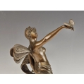 19C Franz Rosse (German 1858-1900) Bronze Sculpture Art Nouveau Psyche Butterfly image 4