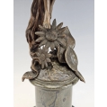19C Franz Rosse (German 1858-1900) Bronze Sculpture Art Nouveau Psyche Butterfly image 7