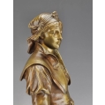 19C French Bronze Sculpture Jean Louis Gregoire ( 1840-1890 ) La Charite image 4