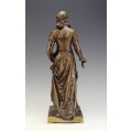 19C French Bronze Sculpture Jean Louis Gregoire ( 1840-1890 ) La Charite image 7