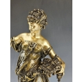19C French Bronze Sculpture Mathurin Moreau ( 1822-1912 ) image 8