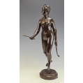 19C French Bronze Statue J.A Houdon (1741-1828) Diana The Huntress image 5