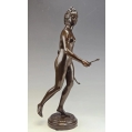 19C French Bronze Statue J.A Houdon (1741-1828) Diana The Huntress image 6