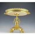 19C French Gilt Bronze Onyx Japanesque Centerpiece image 7