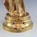19C French Gilt Bronze Sculpture  by Victor Rousseau ( Belgium 1865 - 1954 ) image 3