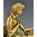 19C French Gilt Bronze Sculpture Eugène Laurent ( 1832-1898 ) image 6