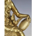 19C French Gilt Bronze Sculpture Eugène Laurent ( 1832-1898 ) image 7