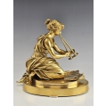 19C French Gilt Bronze Sculpture Henri Honore Ple ( 1853-1922 ) image 3