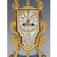 19C French Gilt Bronze Sevres Porcelain Clock Candelabra Set image 18
