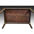 19C French Mahogany Gilt Bronze Center Table image 1