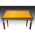 19C French Mahogany Gilt Bronze Center Table image 6