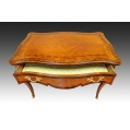 19C French Mahogany Gilt Bronze Desk Table image 4