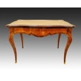 19C French Mahogany Gilt Bronze Desk Table image 5