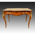 19C French Mahogany Gilt Bronze Desk Table image 6