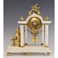 19C French Marble Gilt Bronze Clock Tiffany & Co image 1