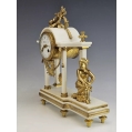 19C French Marble Gilt Bronze Clock Tiffany & Co image 4