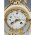 19C French Marble Gilt Bronze Clock Tiffany & Co image 6
