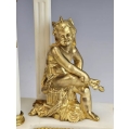 19C French Marble Gilt Bronze Clock Tiffany & Co image 11