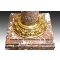 19C French Marble Gilt Bronze Pedestal image 2