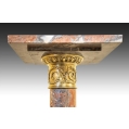 19C French Marble Gilt Bronze Pedestal image 4