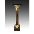 19C French Marble Gilt Patinated Bronze Pedestal image 3