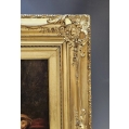 19C French Oil Painting N.Diaz School image 4