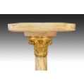19C French Onyx Gilt Bronze Pedestal image 4