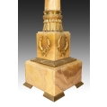 19C French Onyx Gilt Bronze Pedestal image 1