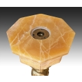 19C French Onyx Gilt Bronze Pedestal image 2