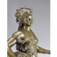19C French Pair Bronze Sculpture Statue Auguste Moreau ( 1834-1917 ) image 11