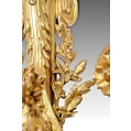 19C French Pair Gilt Bronze Wall Sconces Cherubs image 2