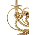 19C French Pair Gilt Bronze Wall Sconces Cherubs image 3
