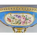 19C French Sevres Porcelain Gilt Bronze Centerpiece Bowl image 3